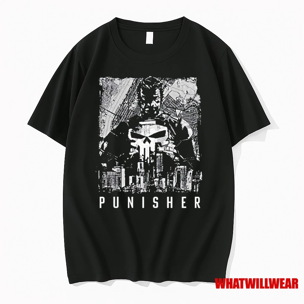 The Punisher Nyc Skyline Forge Shirts