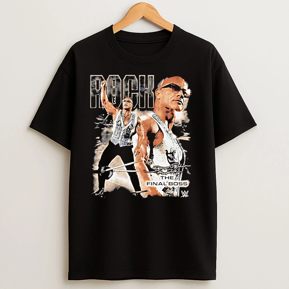 The Rock The Final Boss Signature Vintage T Shirts