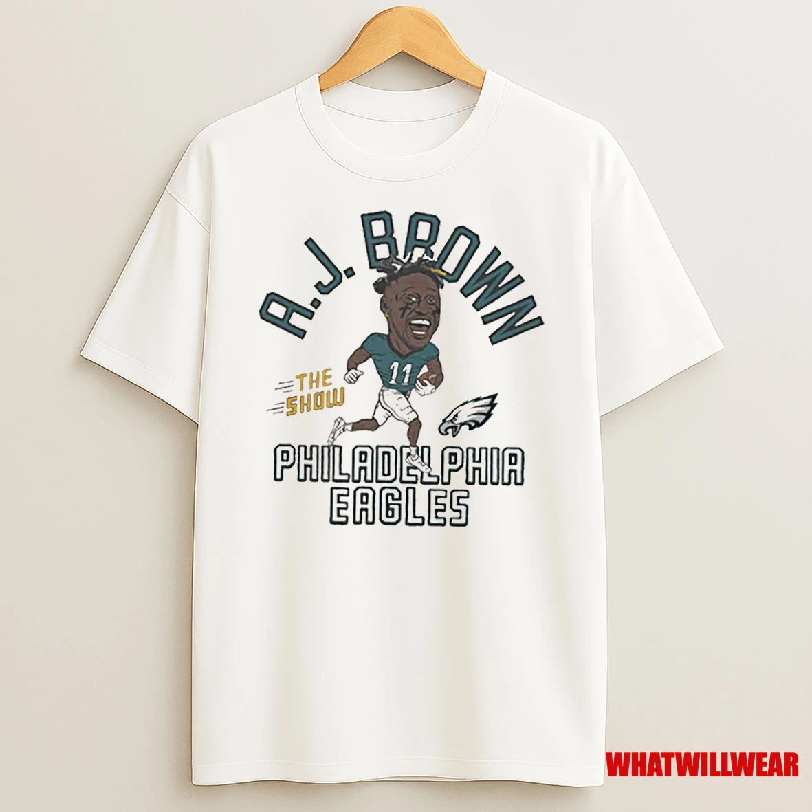 The Show Aj Brown Philadelphia Eagles Shirts