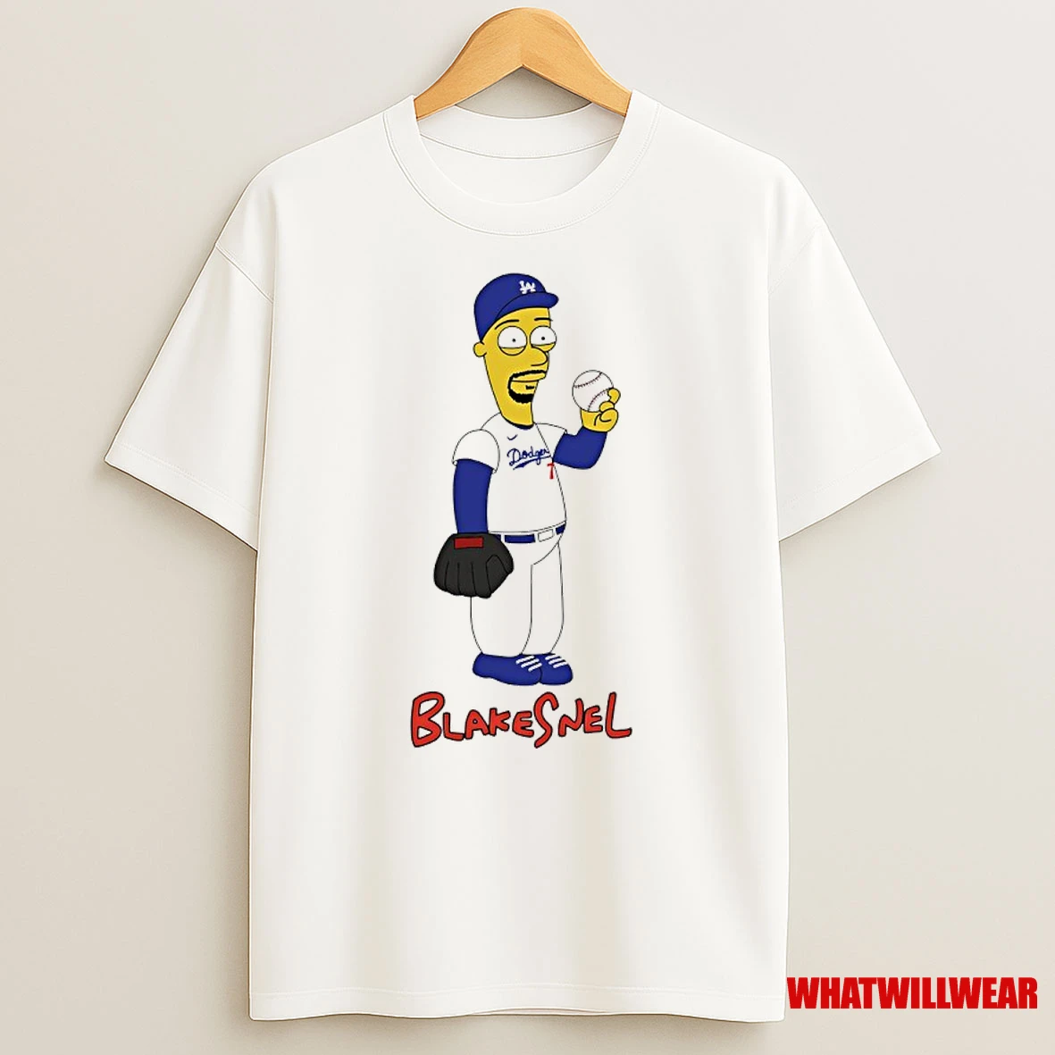 The Simpsons X Blake Snell Los Angeles Dodgers Shirts