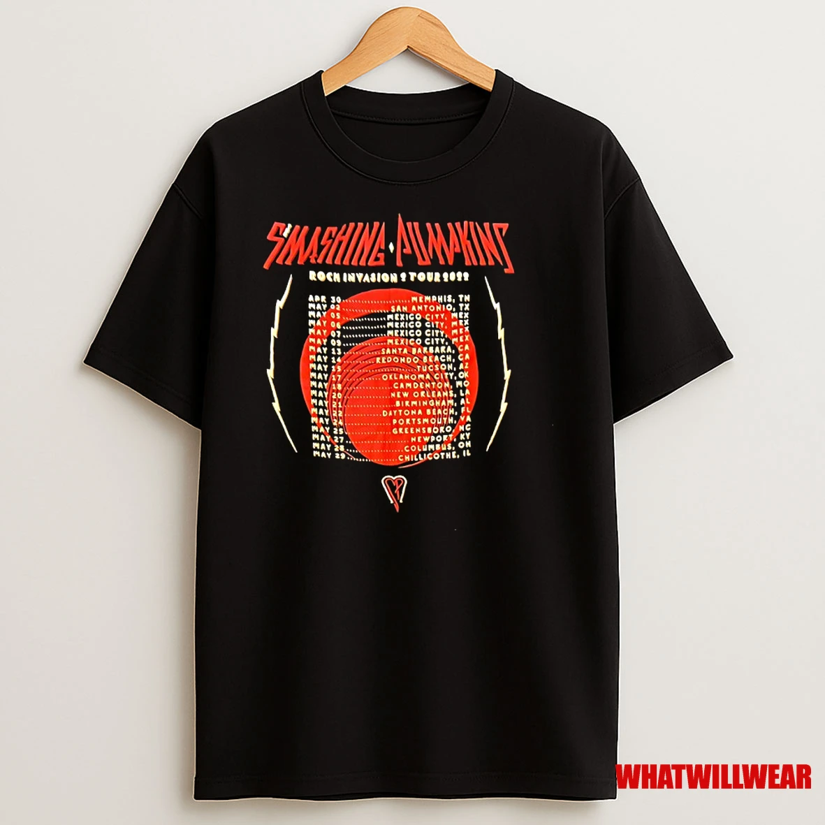The Smashing Pumpkins Rock Invasion Tour Shirts