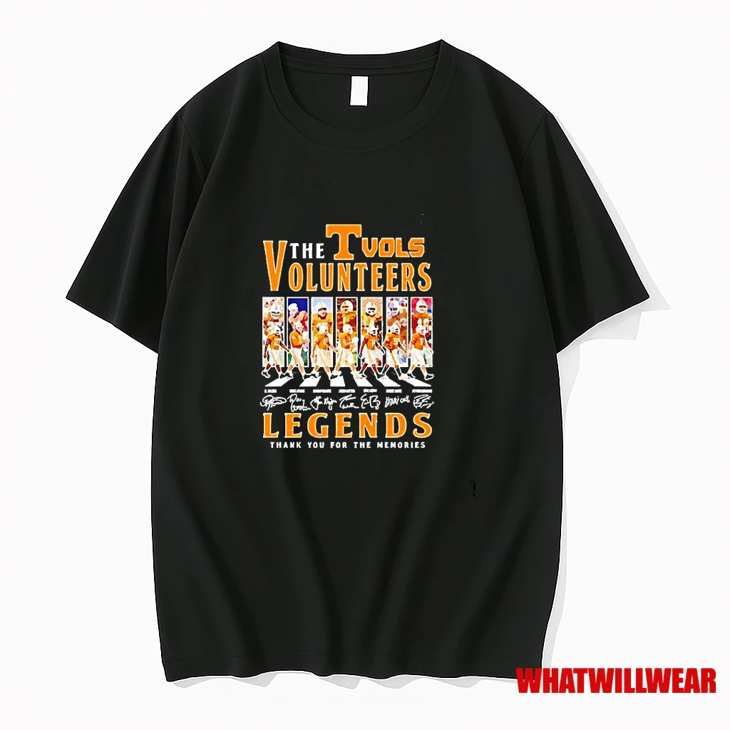 The Tennessee Volunteers Legends Thank You For The Memories Signatures Shirts