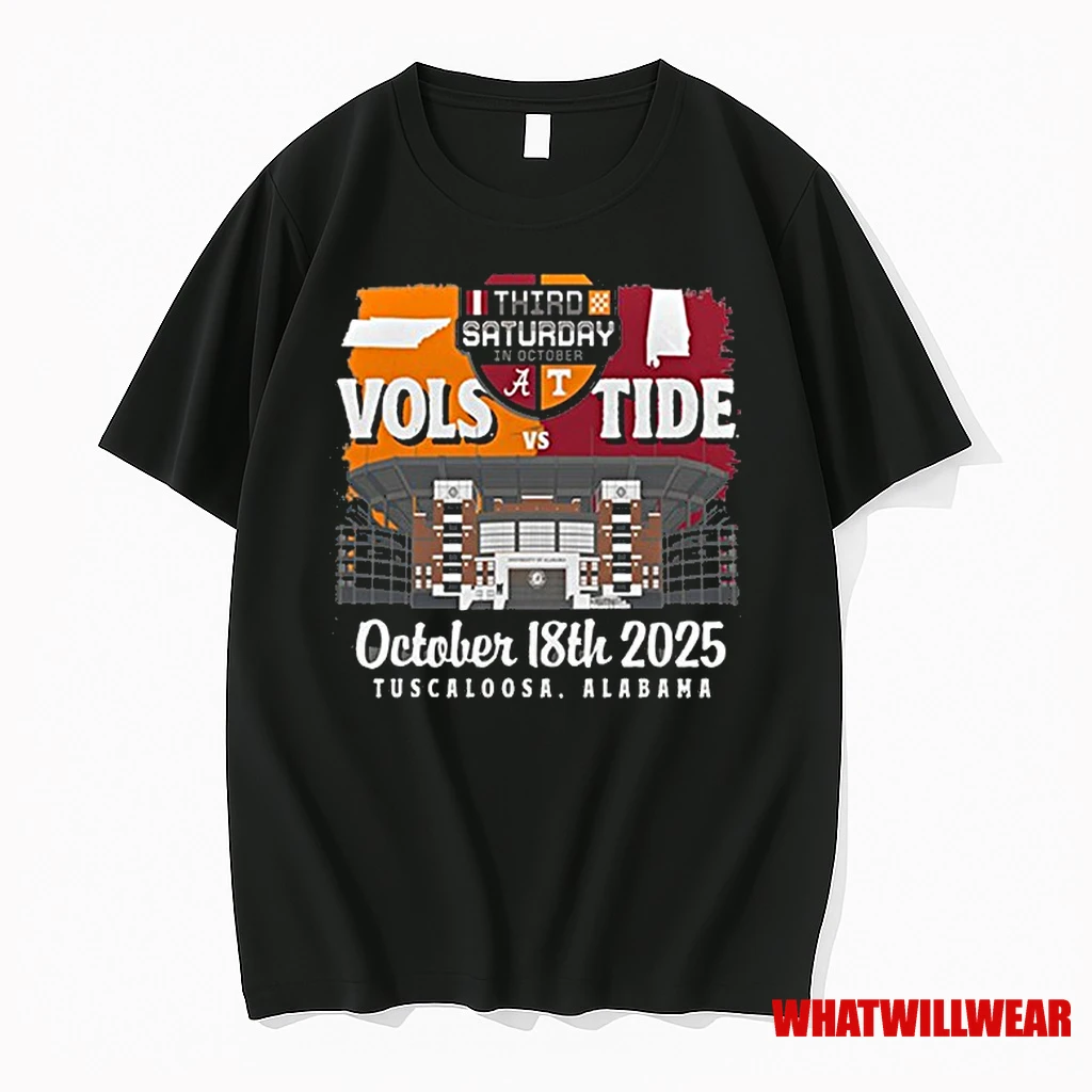 The Vols Vs Tide Third Saturday In October 18th 2025 Tuscaloosa Alabama Matchup Shirts