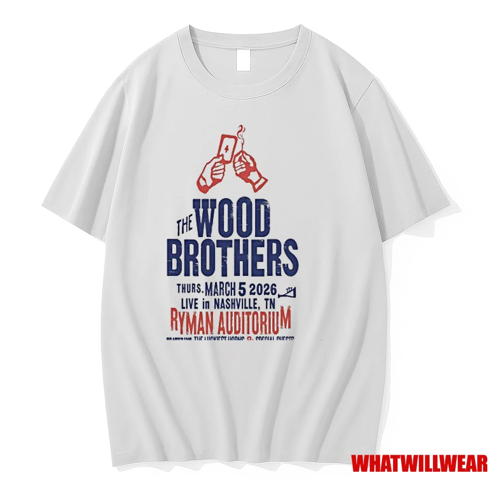 The Wood Brothers March 5 2026 Tour Nashville Tn Festival Shirts