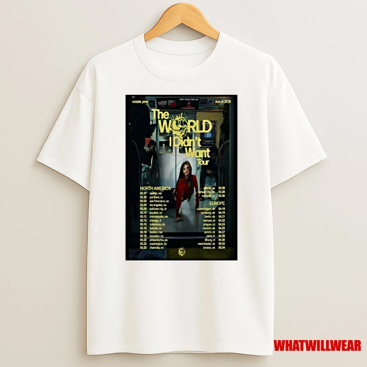 The World Ii Didnt Want Natalie Jane Tour 2026 Shirts