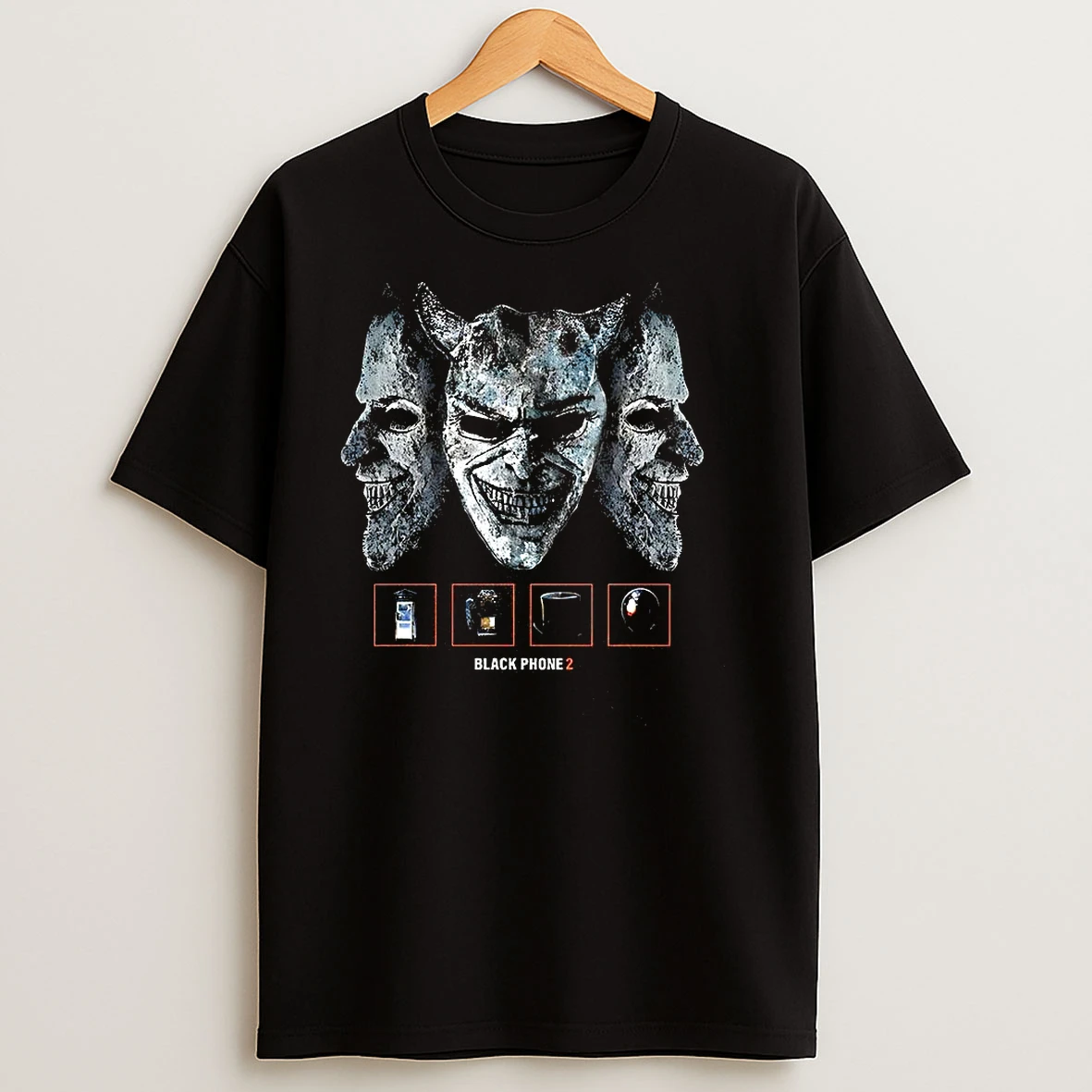 The Black Phone2 Scary Mask Halloween T Shirts