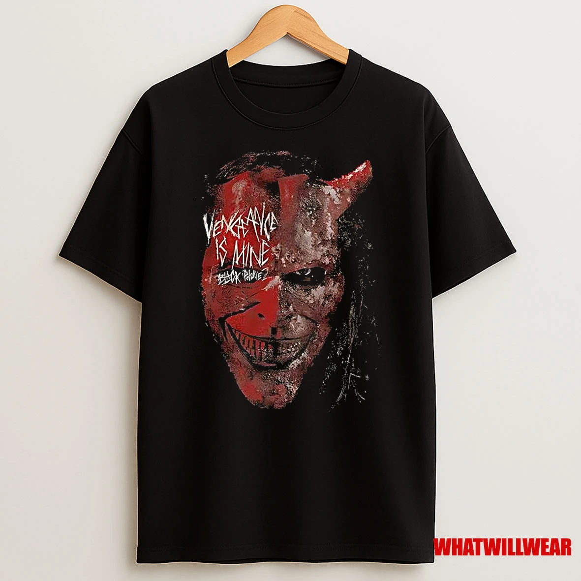 The Black Phone2 Vengeance Is Mine Scary Mask Halloween Shirts