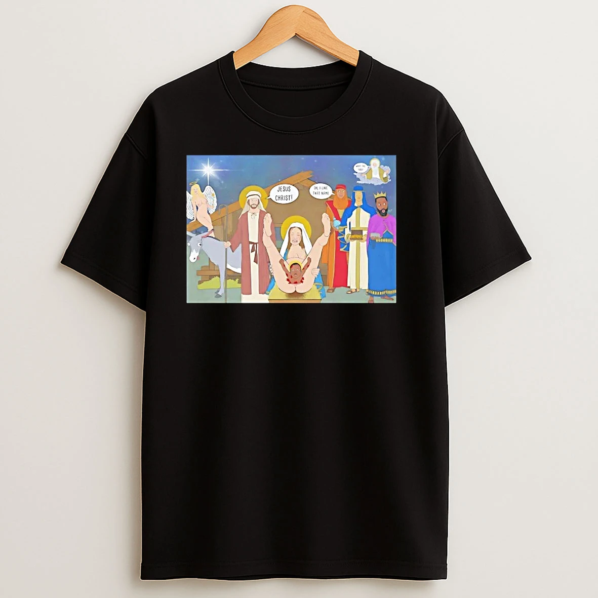 The Real Nativity Jesus Christ Was Born Christmas T Shirts