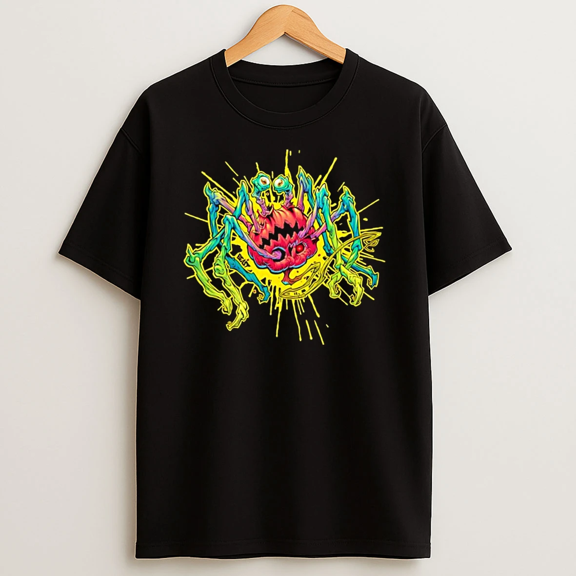 Thing Olantern Monstrous Spider Beastwreck Halloween Fiend Shirts