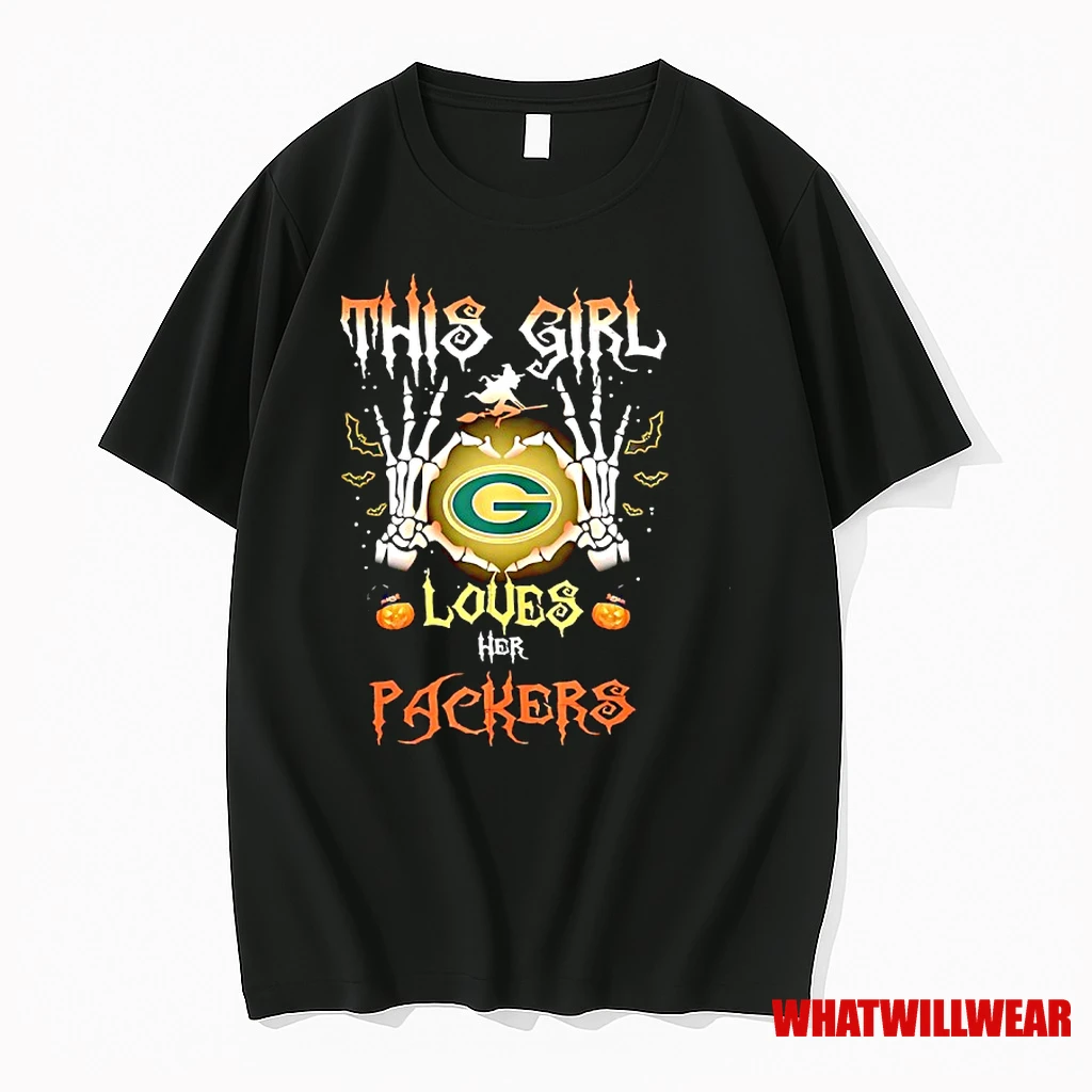 This Girl Loves Her Green Bay Packer Halloween Shirts
