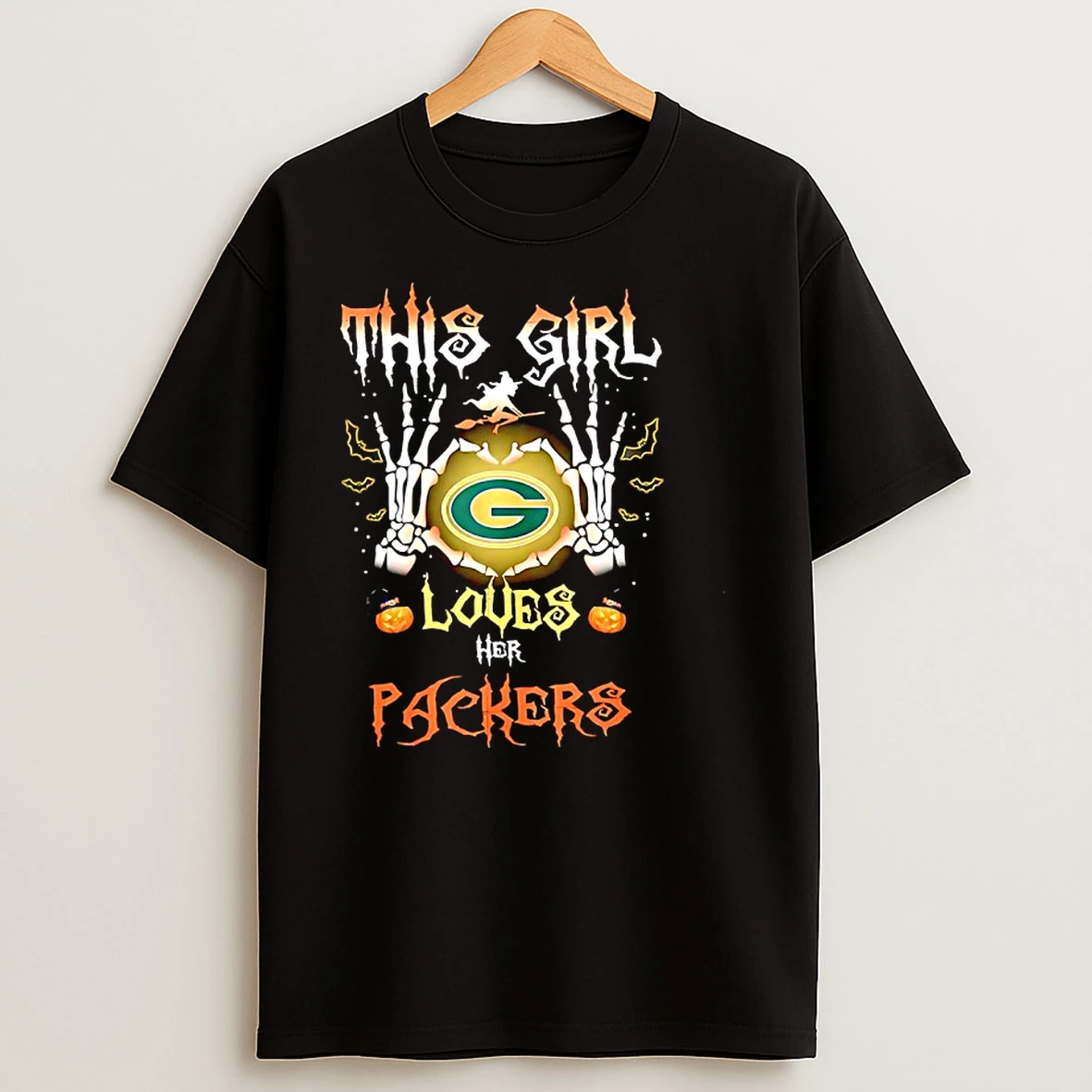 This Girl Loves Her Green Bay Packer Halloween T Shirts