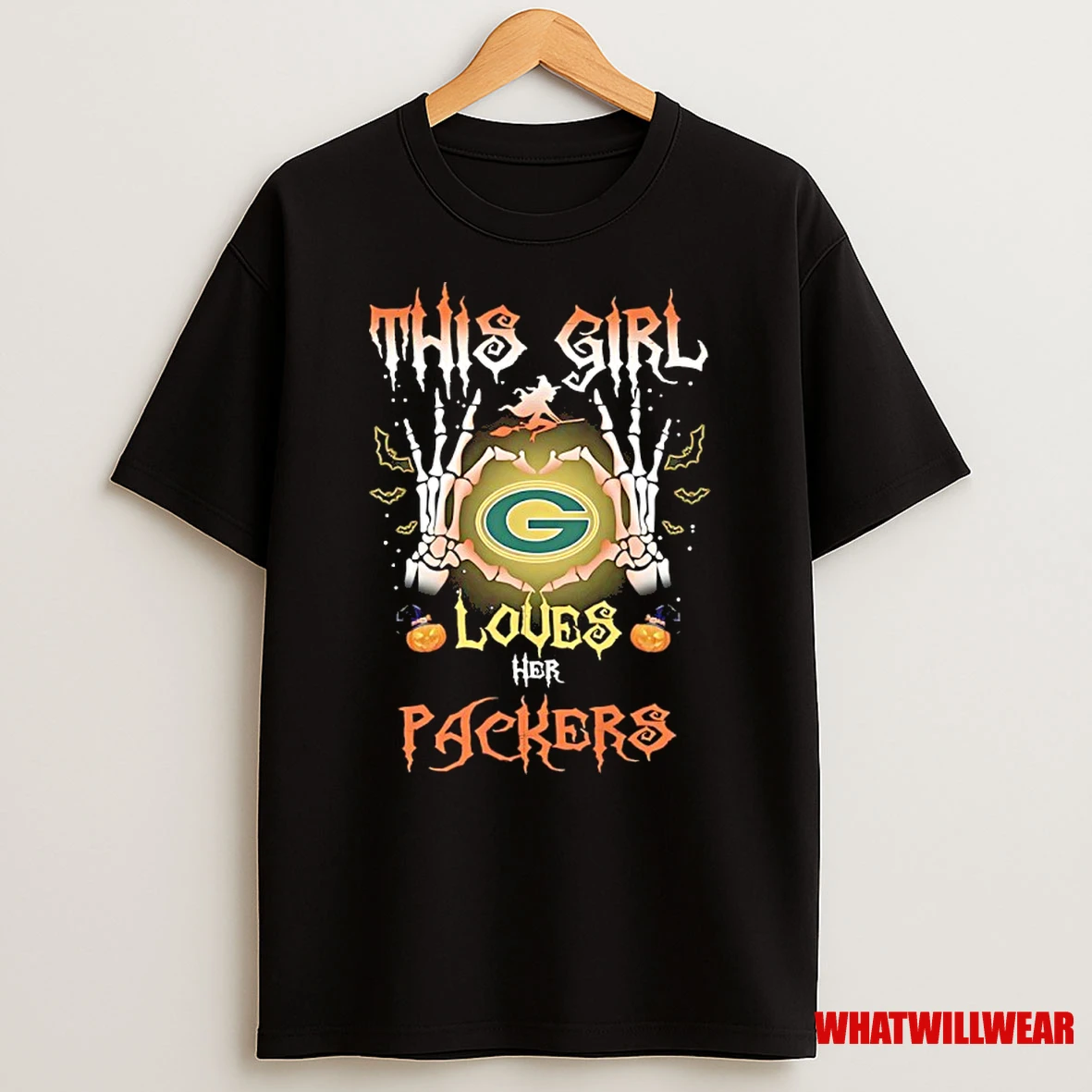 This Girl Loves Her Green Bay Packers Halloween 2025 Shirts
