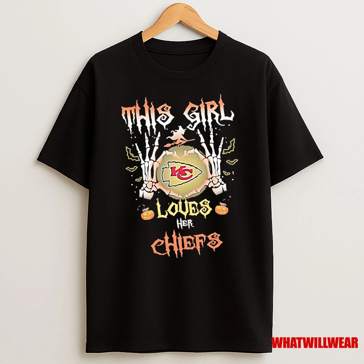 This Girl Loves Her Kansas City Chiefs Skeleton Hands Shirts