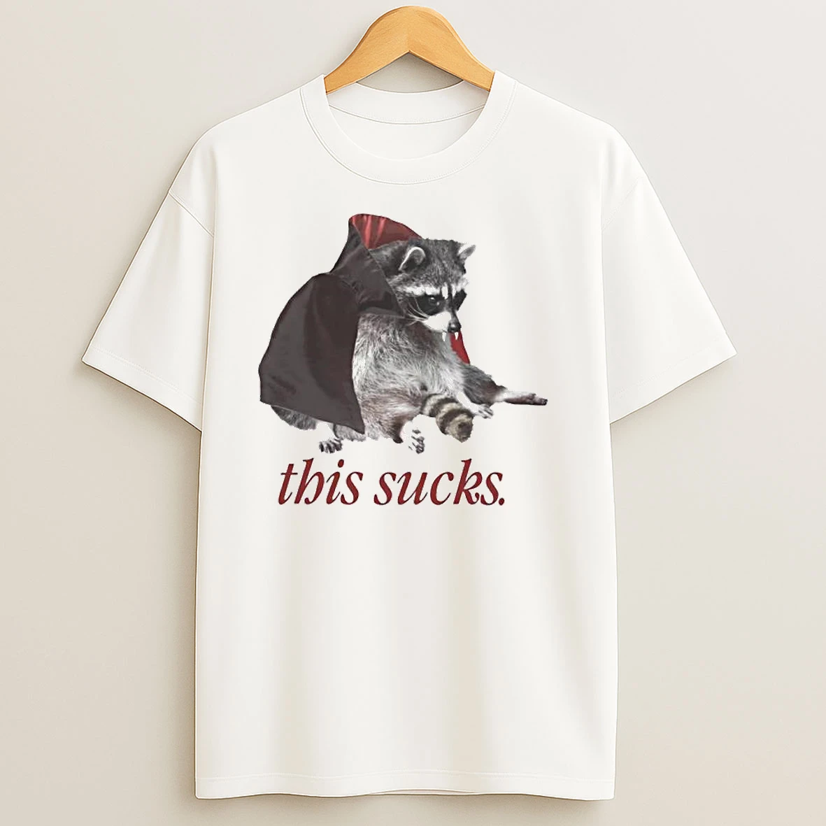 This Sucks Halloween Vampire Raccoon Ornaments T Shirts