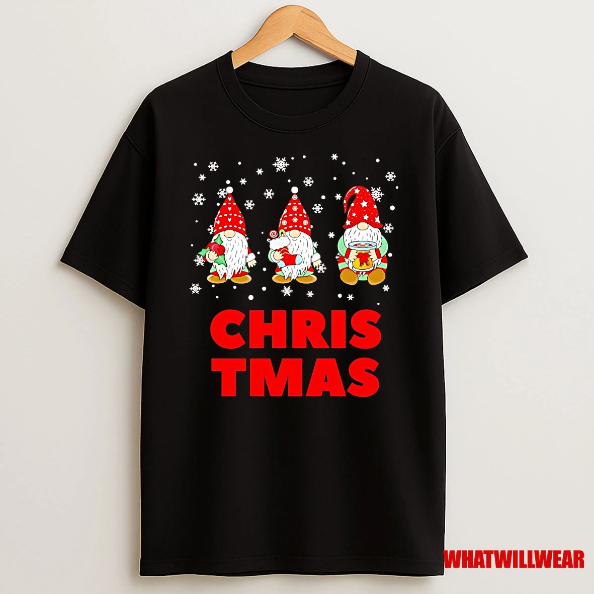 Three Christmas Gnomes Snowflakes Shirts