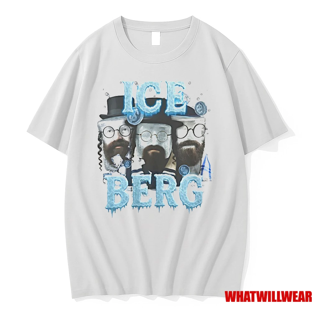 Three Ice Cube Men Frozen Faces Ice Berg Shirts
