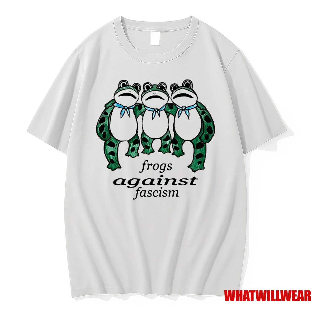 Three Frogs Arm Around Against Fascism Shirts