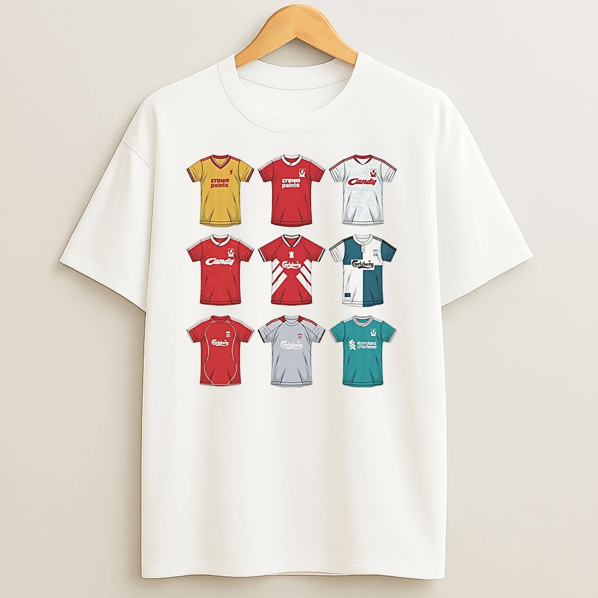 Three Stripes Hall Of Fame Liverpool Fc T Shirts