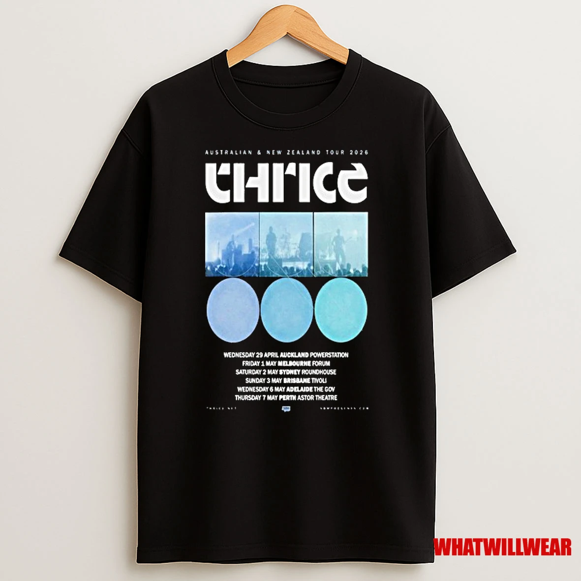 Thrice Australia And New Zealand Tour 2026 Shirts