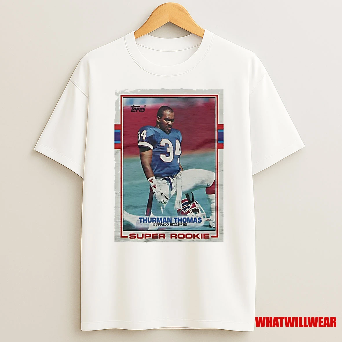 Thurman Thomas Buffalo Bills 1989 Nfl Football Card Shirts