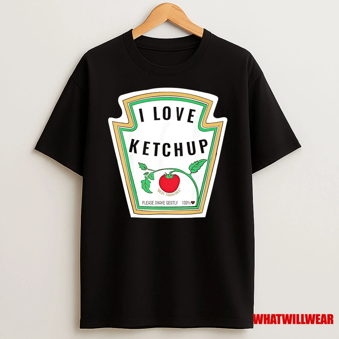 Tomato I Love Ketchup Please Shake Gently Shirts