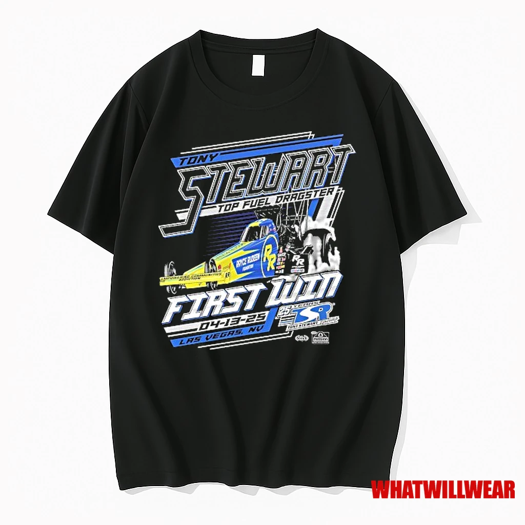 Tony Stewart First Top Fuel Win Las Vegas Nv 25 Years Tony Stewart Racing Shirts