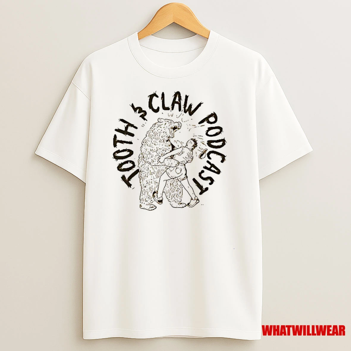 Tooth And Claw Hiker Bear Hug Shirts