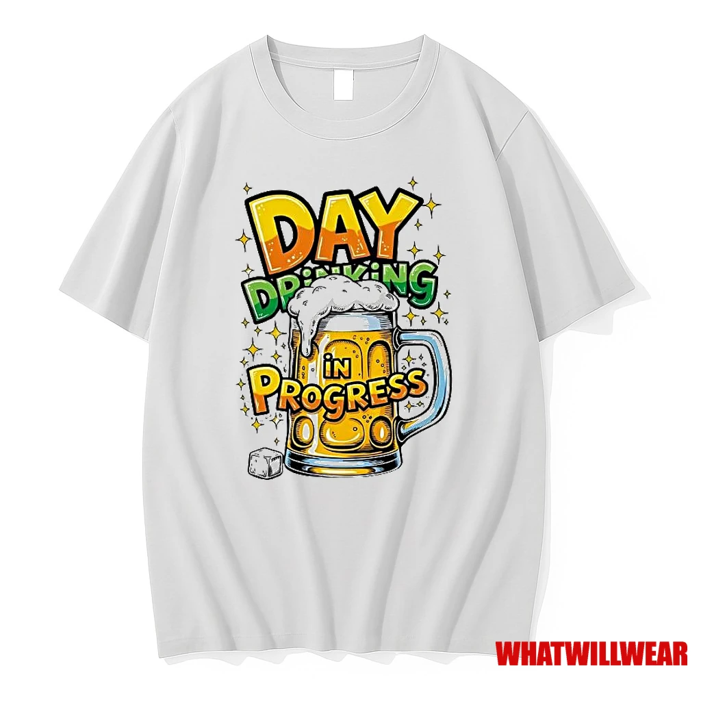 Top Day Drinking In Progress Beer Shirts
