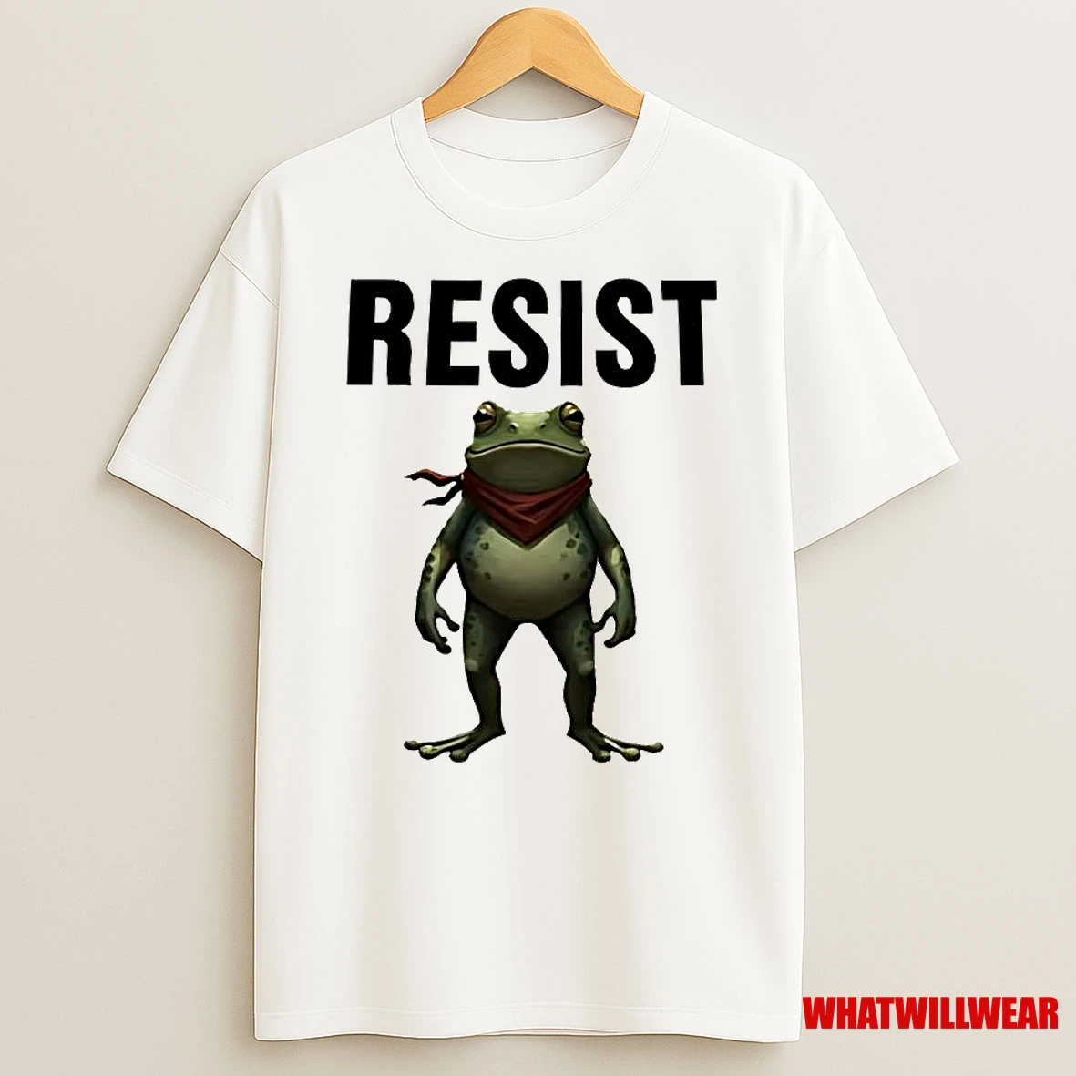 Top Resist Red Bandana Frog Shirts