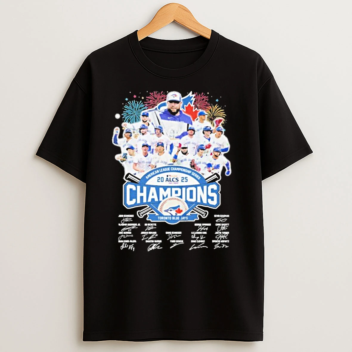 Toronto Blue Jays 2025 Alcs Champions Signature T Shirts