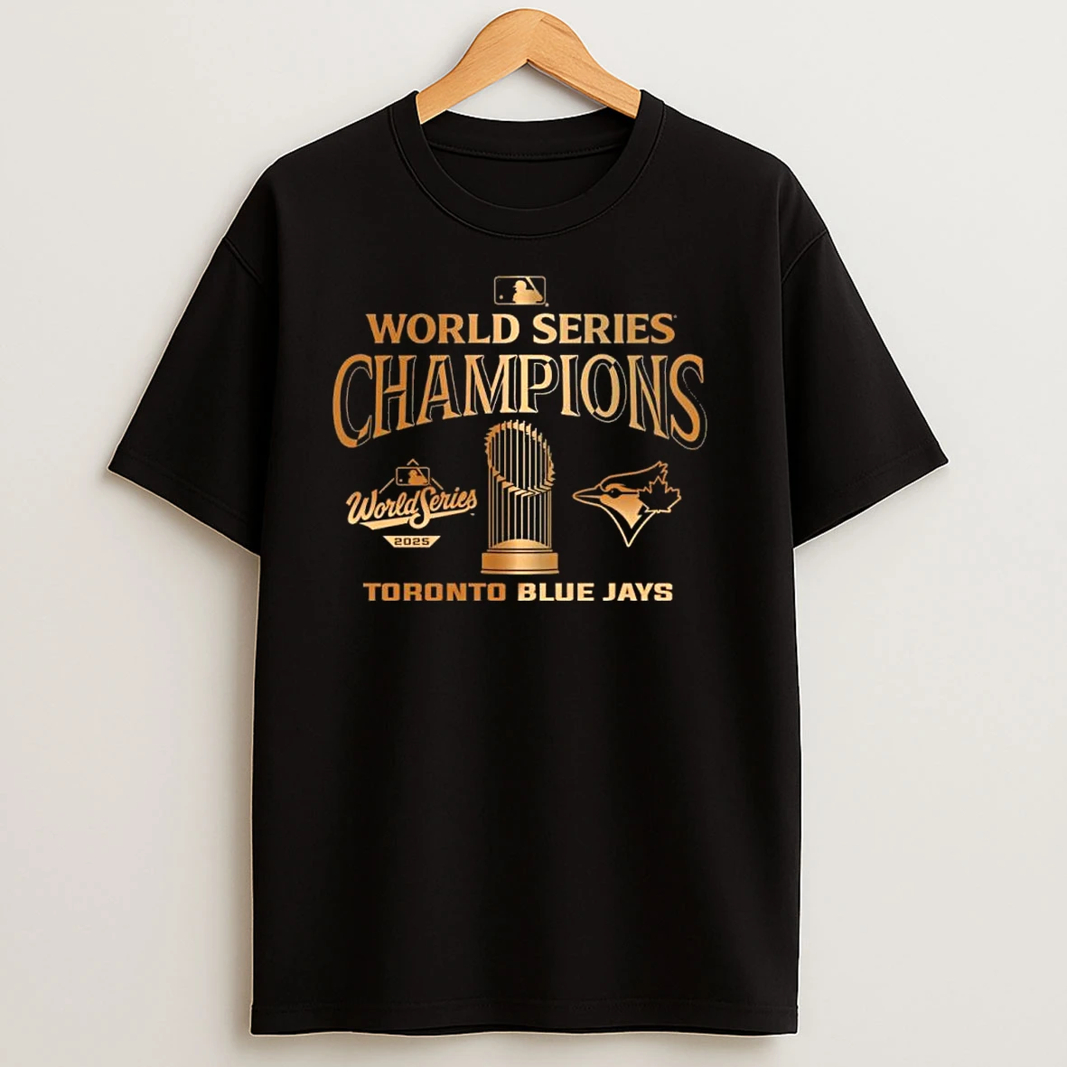 Toronto Blue Jays 2025 World Series Champions Gold Parade T Shirts