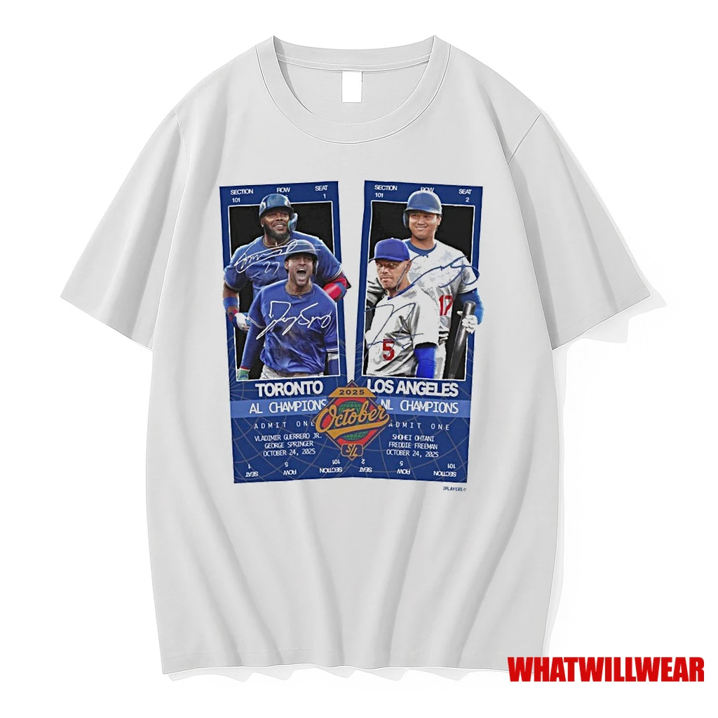 Toronto Blue Jays Al Champions Vs Los Angeles Dodgers Nl Champions 2025 October Shirts