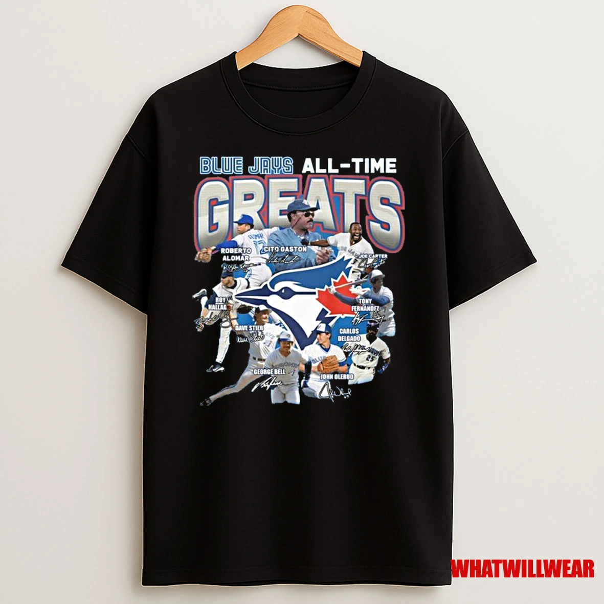 Toronto Blue Jays All Time Greats Carter Delgado Bell Alomar Gaston Signatures Shirts