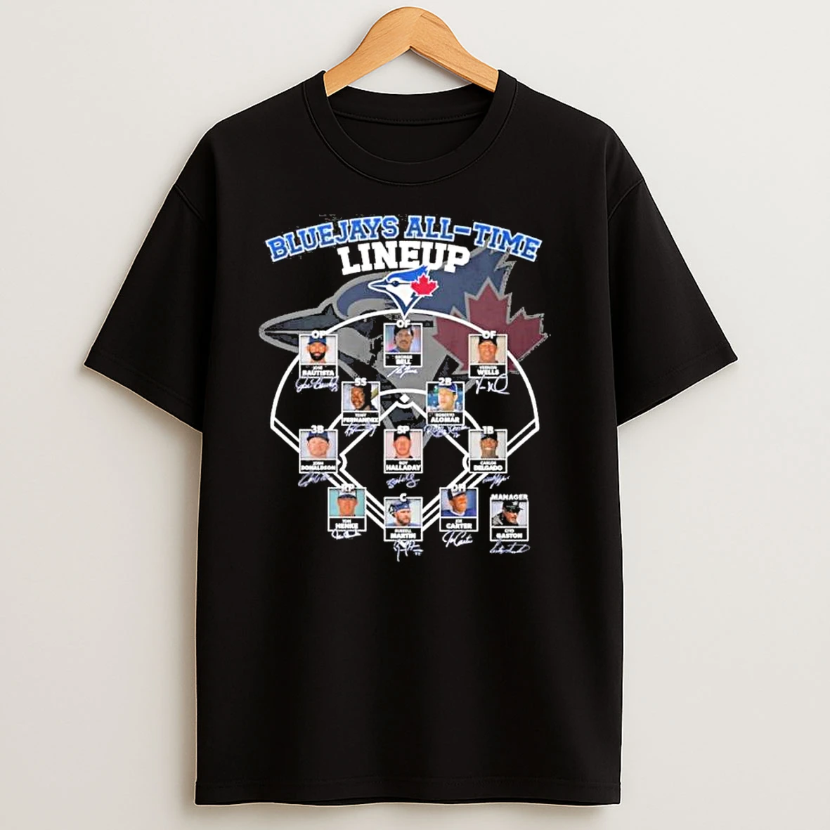 Toronto Blue Jays All Time Lineup Players T Shirts