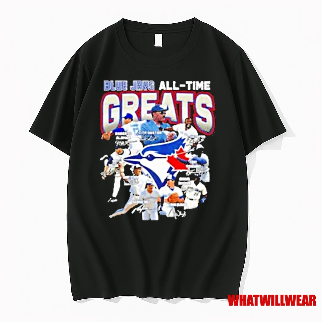 Toronto Blue Jays Baseball All Time Greats Player Signature Shirts