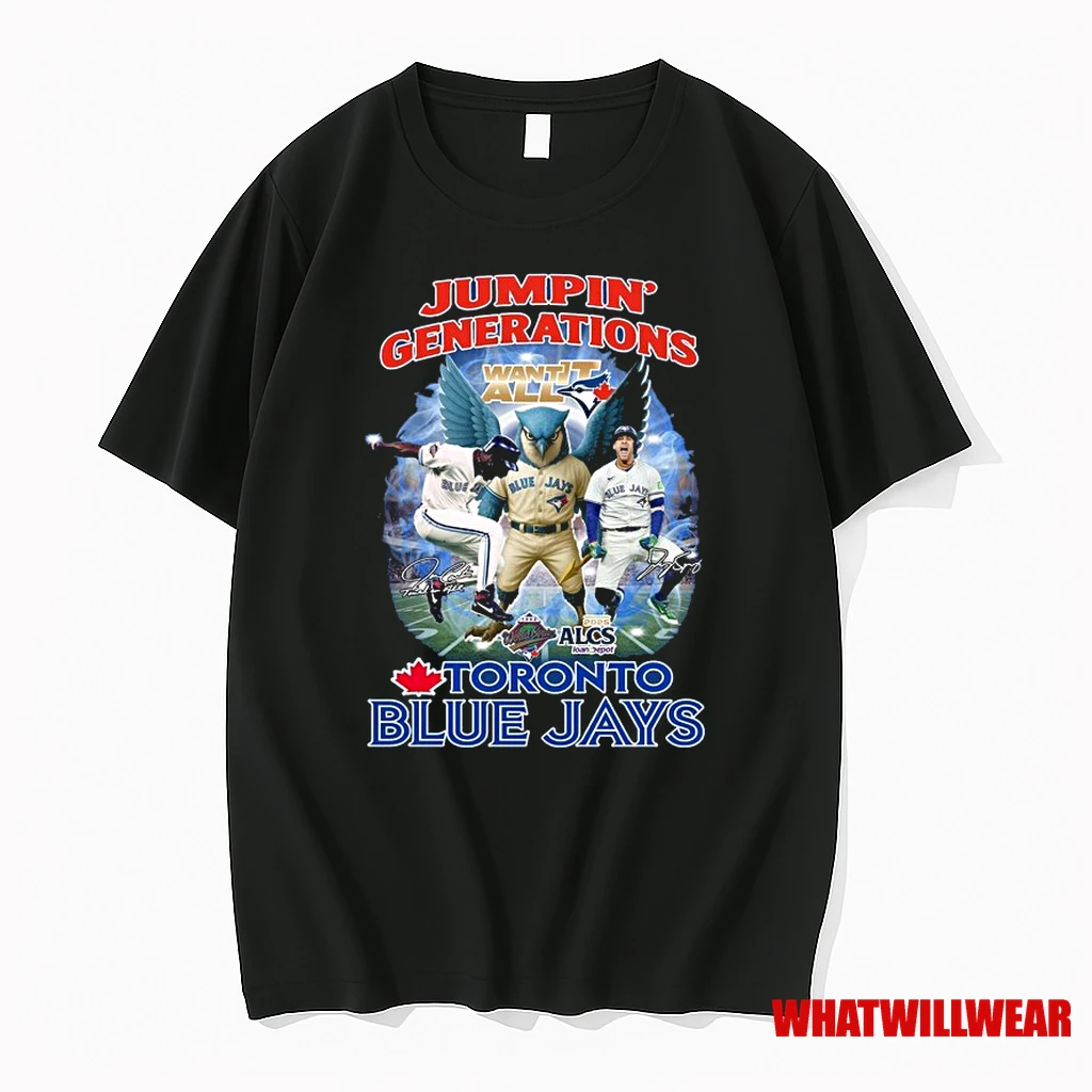 Toronto Blue Jays Jumpin Generations Alcs Champions 2025 Signatures Shirts