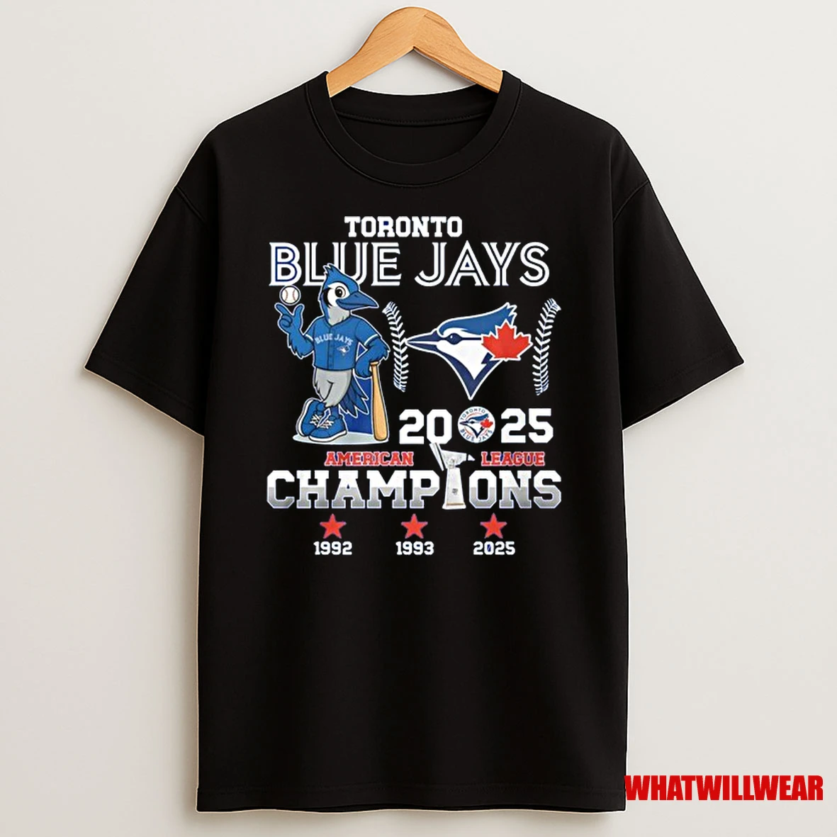 Toronto Blue Jays Mascot 2025 American League To World Series Champions Shirts