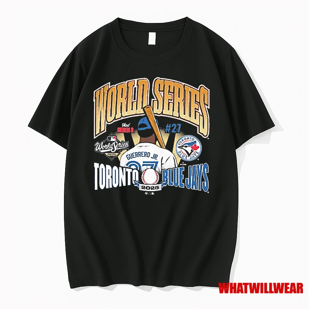 Toronto Blue Jays Vladimir Guerrero Jr 47 Mlb 2025 World Series Showdown Player Shirts