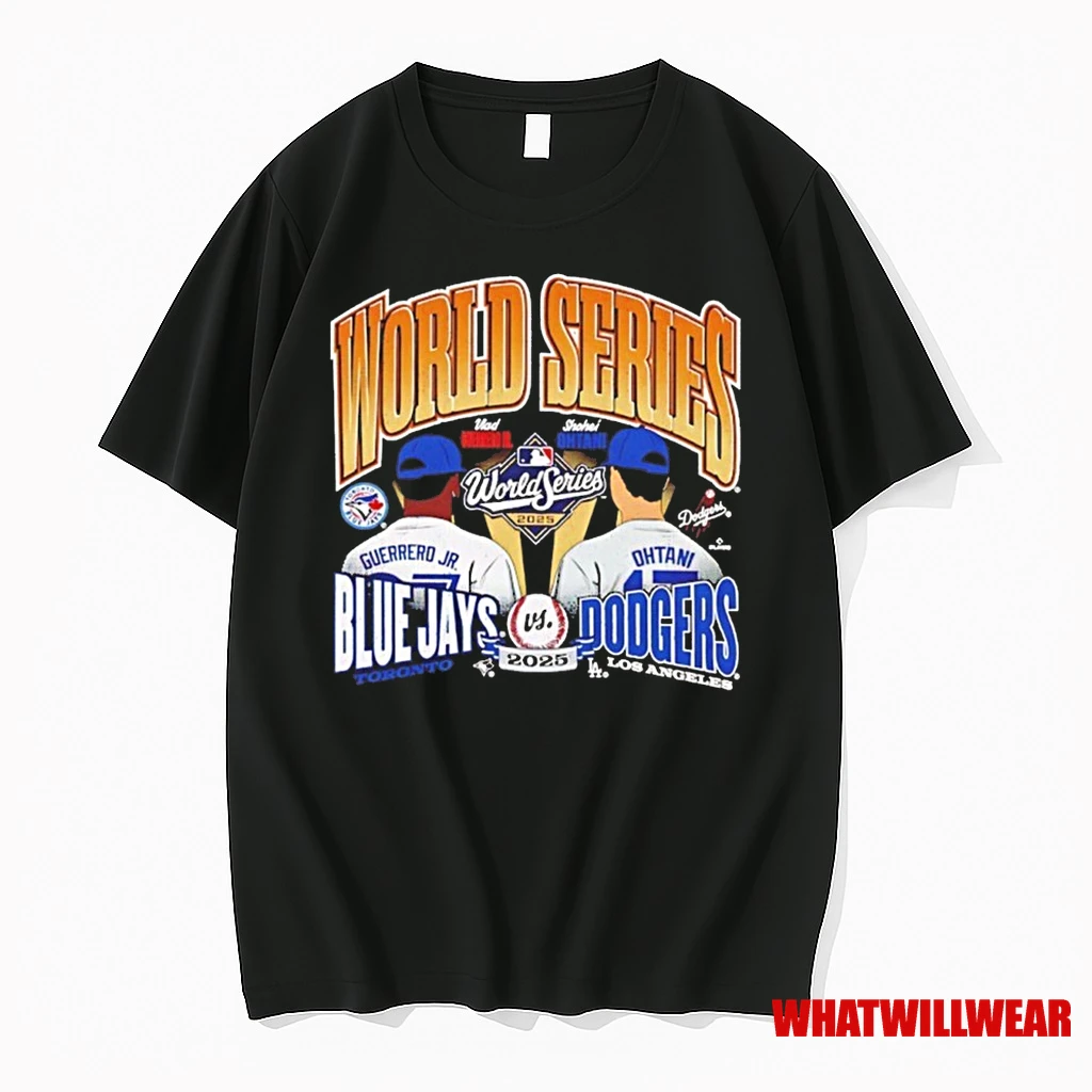 Toronto Blue Jays Vs Los Angeles Dodgers 2025 World Series Dueling Shirts