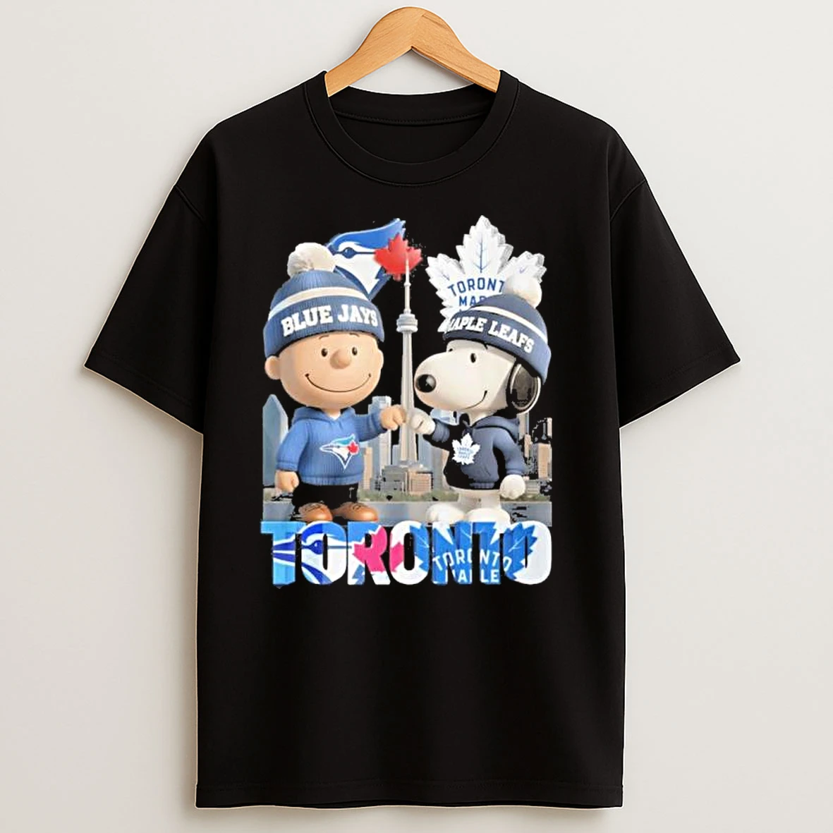 Toronto Blue Jays Vs Maple Leafs The Peanuts Fist Bump T Shirts