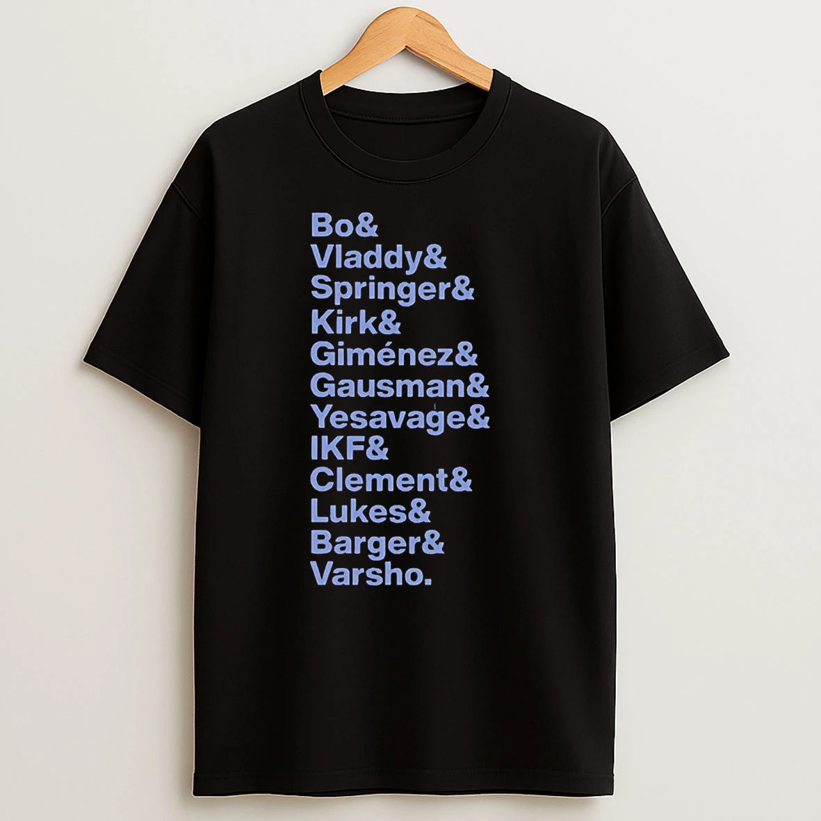 Toronto Blue Jays Players Names Ampersand T Shirts