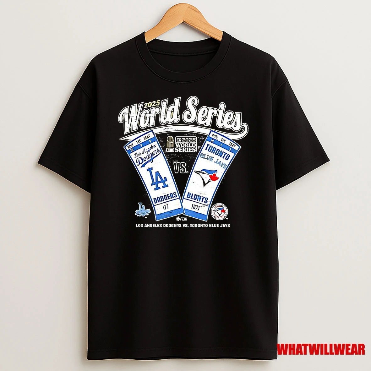 Toronto Blue Jays Vs Los Angeles Dodgers Mlb World Series 2025 Tickets Matchup Shirts