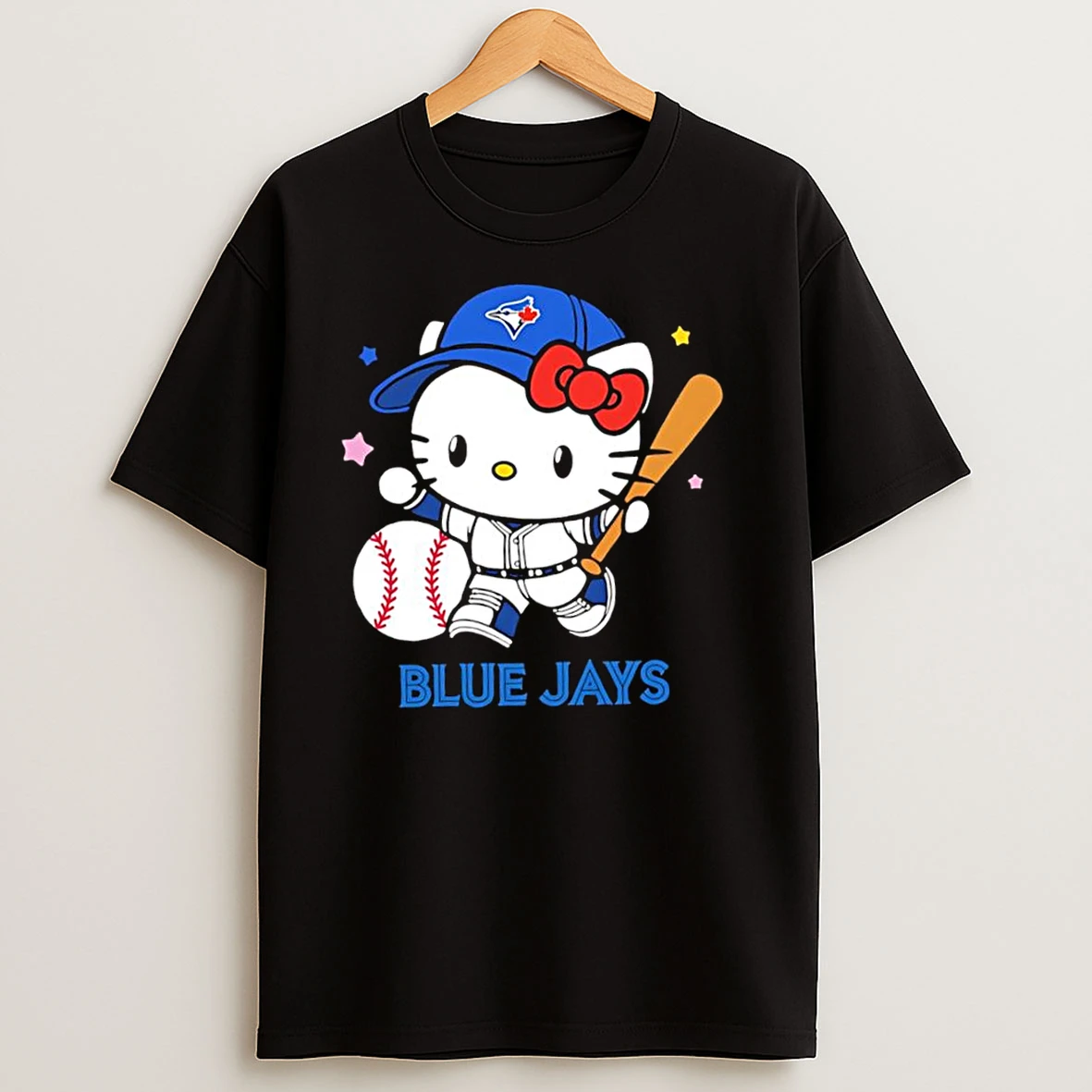 Toronto Blue Jays With Hello Kitty Player Collab Logo T Shirts