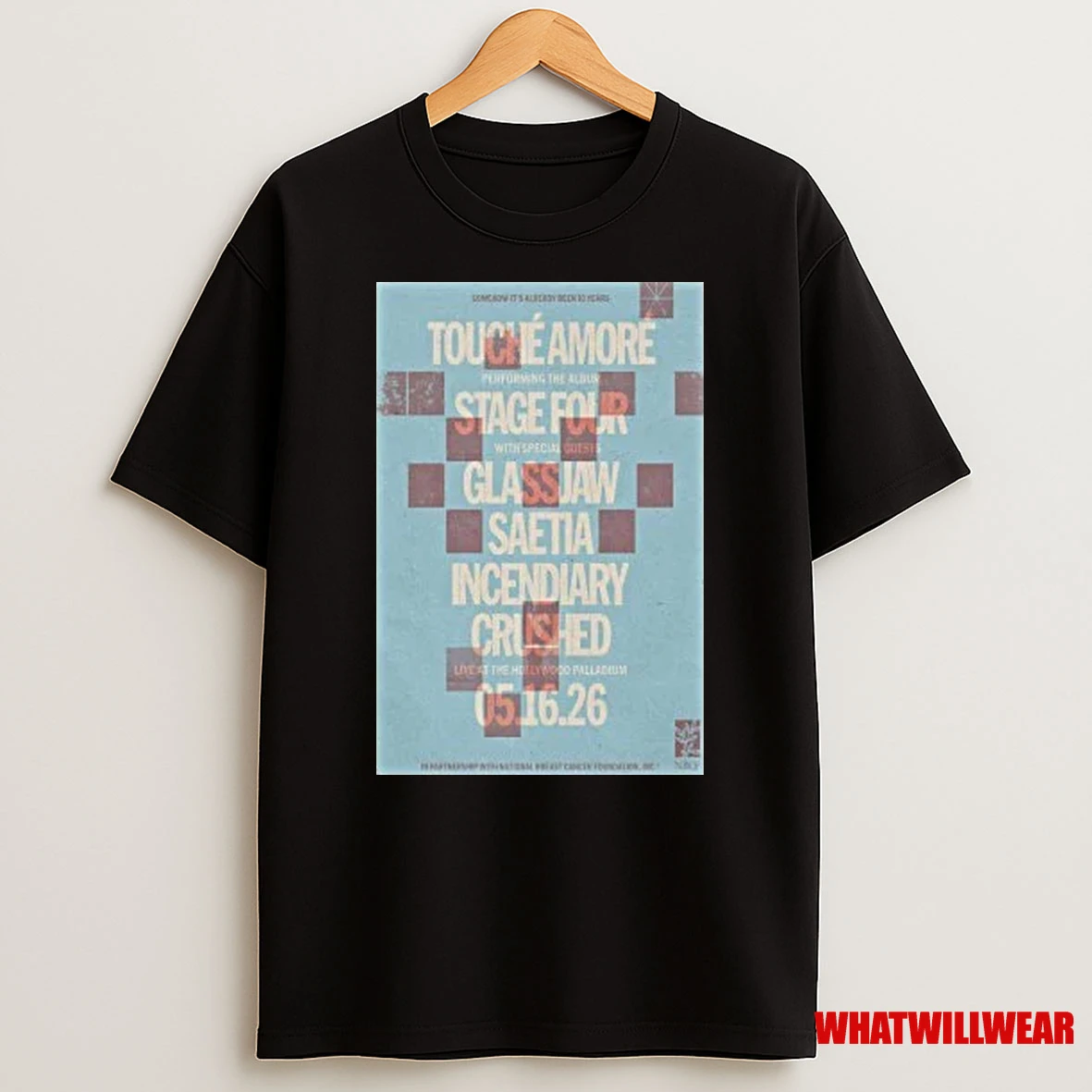 Touche Amore 10 Years Of Stage Four May 16 2026 Los Angeles Ca Shirts