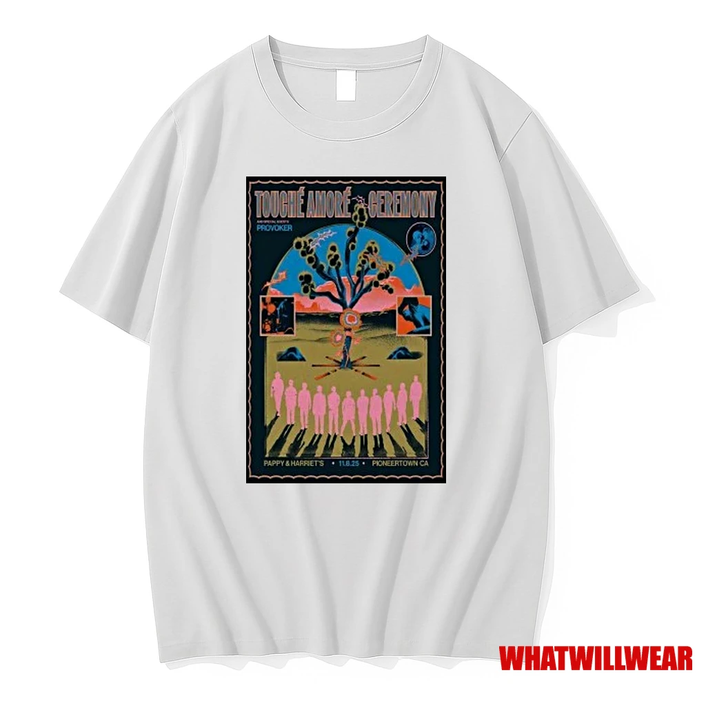 Touche Amore Tour Pioneertown Ca 11 08 2025 Shirts