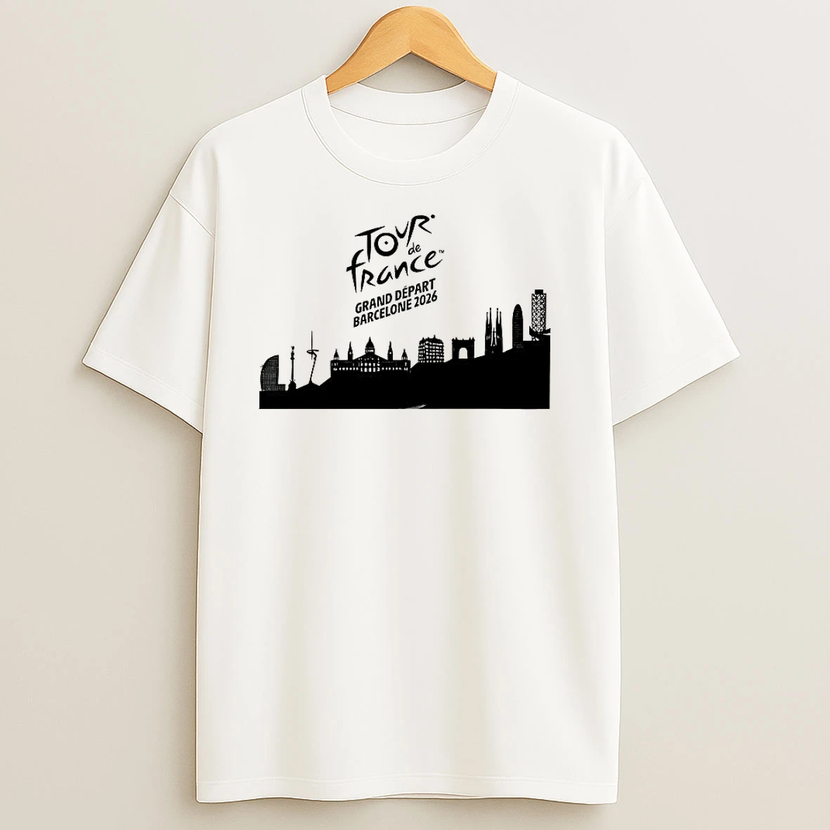 Tour De France Grand Depart Barcelone 2026 Skyline T Shirts