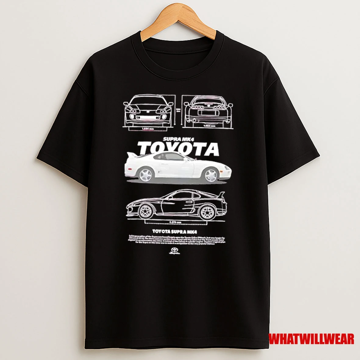 Toyota Supra Mk4 Classic Jdm Car Blueprint Shirts