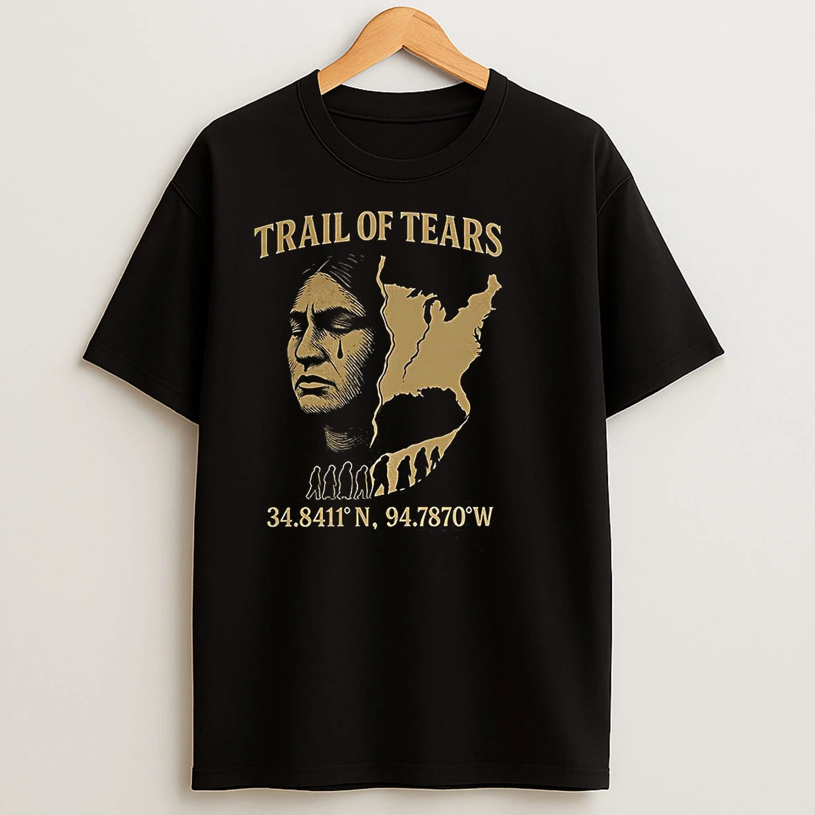 Trail Of Tears Native Americans Oklahoma T Shirts