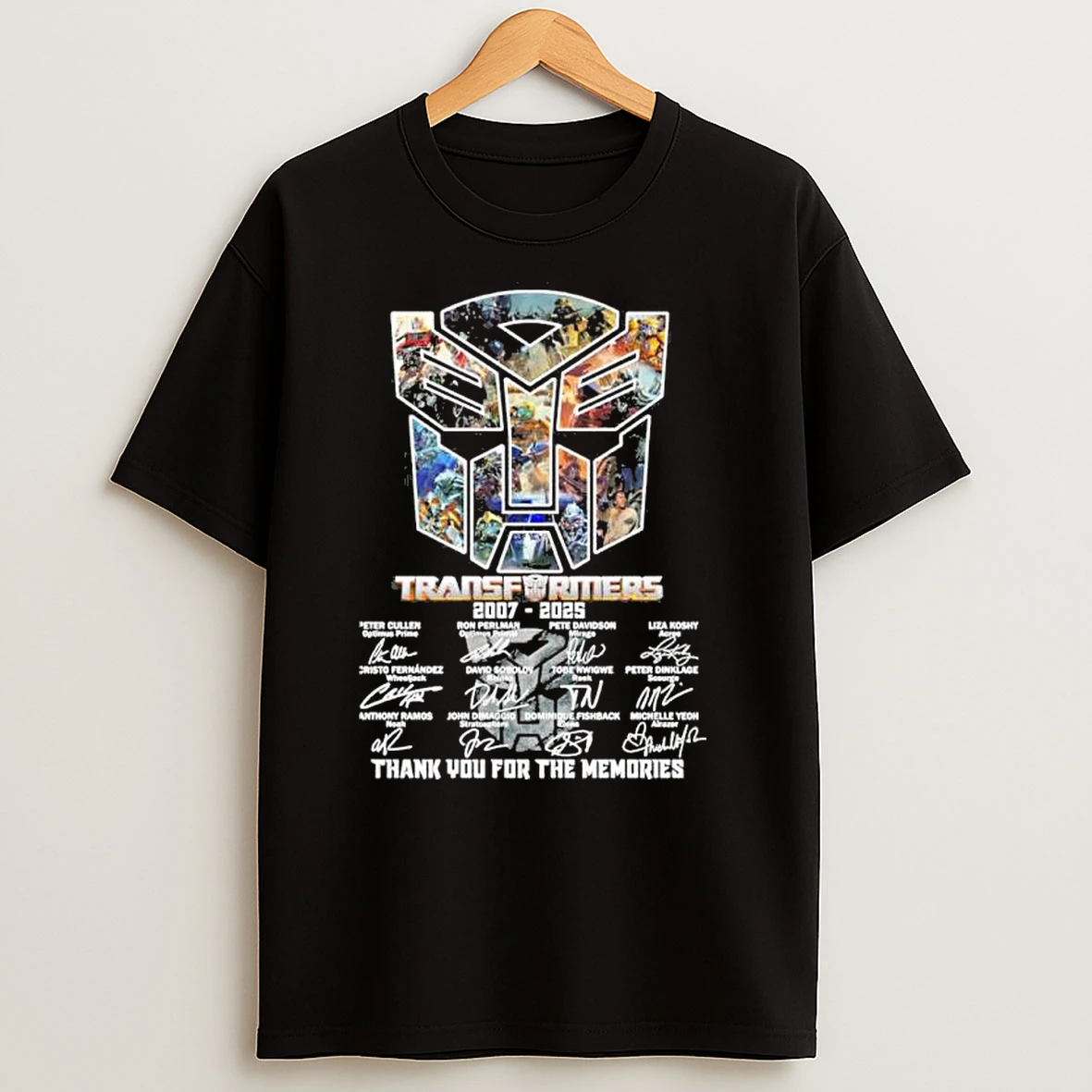 Transformer 2007 2025 Thank You For The Memories T Shirts