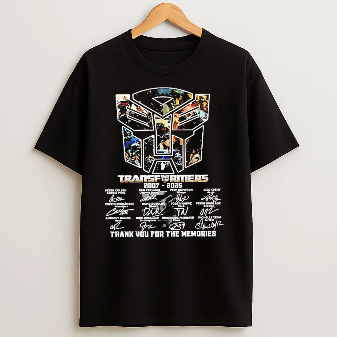 Transformers 2007 2025 Thank You For The Memories Signatures T Shirts